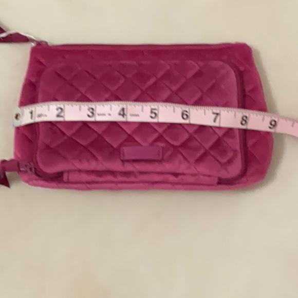NWT Vera Bradley Compact Organizer Majestic Magenta with Front Zippered Pocket - Picture 7 of 8